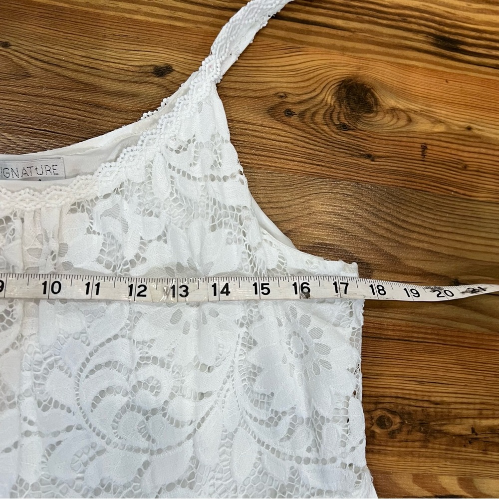 Robbie Bee White Floral Lace Maxi Dress - Picture 4 of 6